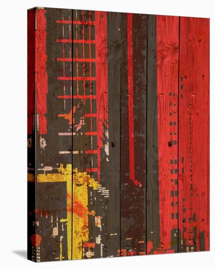 Red Building II-Irena Orlov-Stretched Canvas