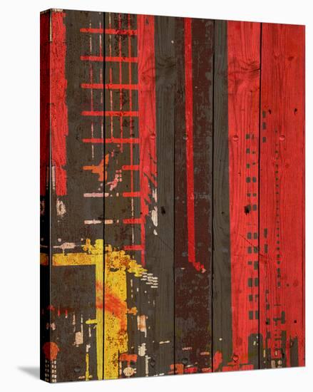 Red Building II-Irena Orlov-Stretched Canvas