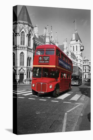 Red Bus London-Christopher Bliss-Stretched Canvas