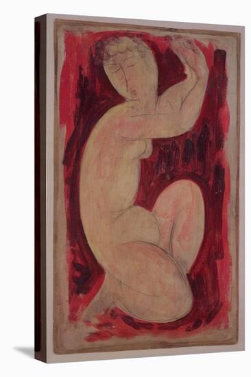 Red Caryatid, 1913-Amedeo Modigliani-Premier Image Canvas