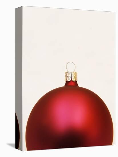 Red Christmas tree decorations-null-Premier Image Canvas