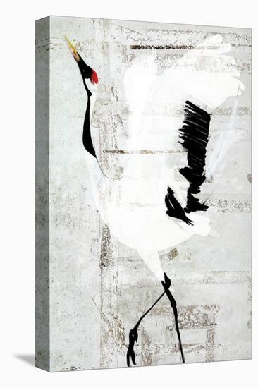 Red-Crowned Dance-Rachel Travis-Stretched Canvas