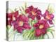 Red Daylilies with Yellow Centers-Joanne Porter-Premier Image Canvas