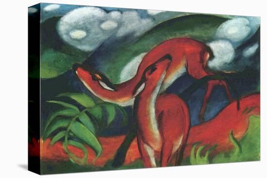 Red Deer Ii Stretched Canvas Print Franz Marc Art Com