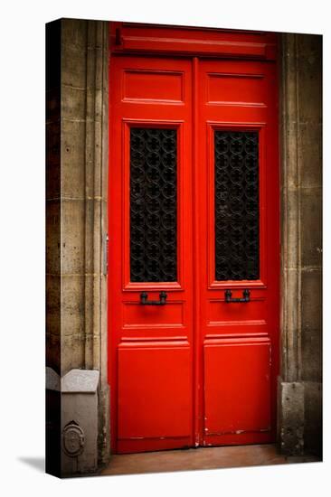 Red Door in Paris-Erin Berzel-Premier Image Canvas