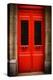 Red Door in Paris-Erin Berzel-Premier Image Canvas