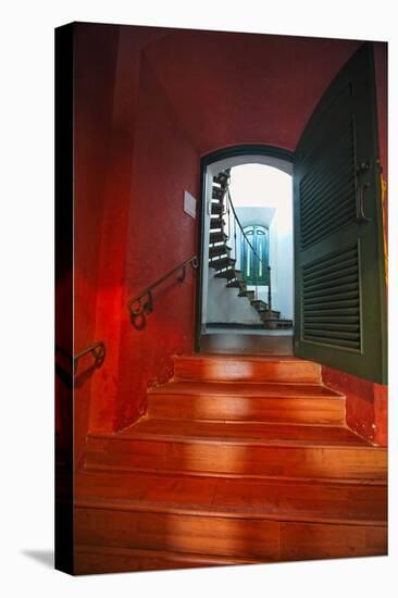 Red Doorway, Los Morillos Lighthouse, Puerto Rico-George Oze-Premier Image Canvas