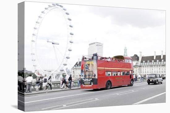 Red Double-Decker Bus, Westminster Bridge, District Westminster, London, England, Uk-Axel Schmies-Premier Image Canvas