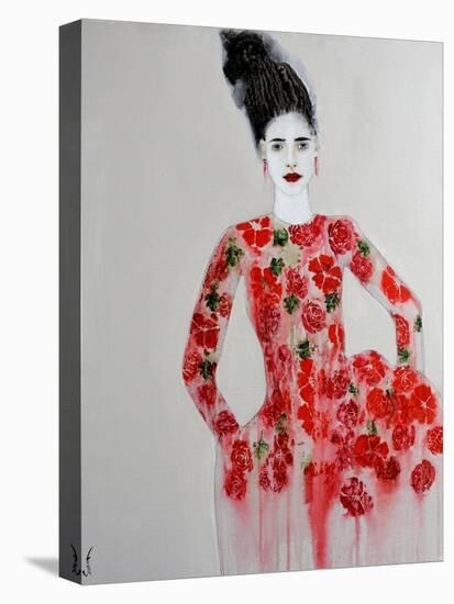 Red Dress, 2016-Susan Adams-Premier Image Canvas