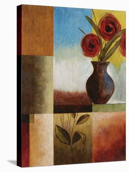Red Flower Window II-Fernando Leal-Stretched Canvas