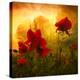 Red for Love-Philippe Sainte-Laudy-Stretched Canvas