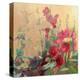 Red Haven Hollyhocks-Beth A^ Forst-Stretched Canvas