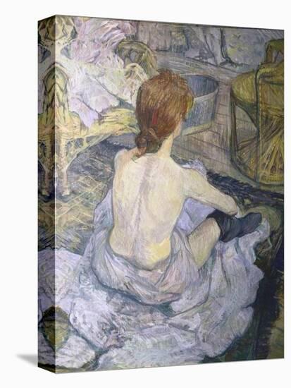 Red Head or to ilet-Henri de Toulouse-Lautrec-Stretched Canvas