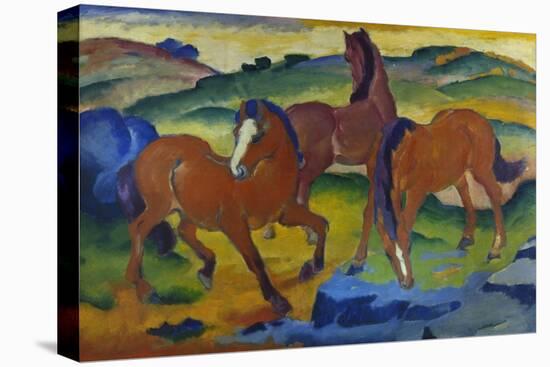 Red Horses (Grazing Horses Iv.), 1911-Franz Marc-Premier Image Canvas