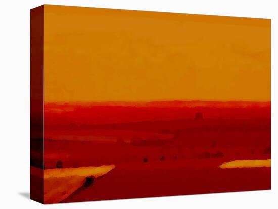 Red Land-Kenny Primmer-Stretched Canvas
