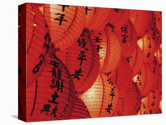 Red Lanterns at Temple, Taichung, Taiwan-Ian Trower-Premier Image Canvas