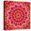 Red Mandala-AGCuesta-Stretched Canvas