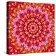 Red Mandala-AGCuesta-Stretched Canvas