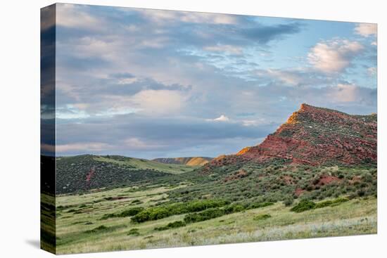 Red Mountain Open Space in Northern Colorado near Fort Collins, Summer Scenery at Sunset-PixelsAway-Premier Image Canvas