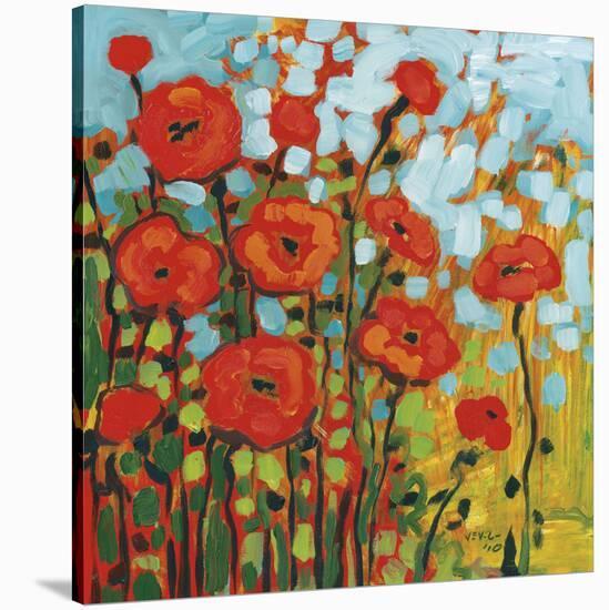 Red Poppy Field-Jennifer Lommers-Stretched Canvas