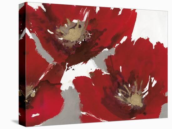 Red Poppy Forrest II-Natasha Barnes-Stretched Canvas