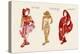 Red Riding Hood paper Doll-Zelda Fitzgerald-Stretched Canvas