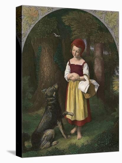 Red Riding Hood: 'Rothkaeppchen'-Eduard Steinbruck-Premier Image Canvas