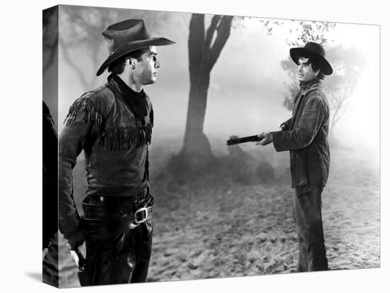 Red River, Montgomery Clift, Noah Beery Jr., 1948-null-Stretched Canvas