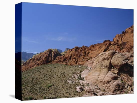 Red Rock Canyon, Spring Mountains, Mojave Desert, Near Las Vegas, Nevada, USA-Fraser Hall-Premier Image Canvas