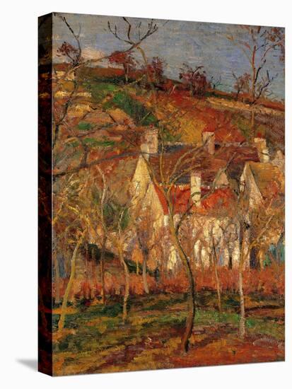Red Roofs, Corner of a Village, Winter-Camille Pissarro-Premier Image Canvas