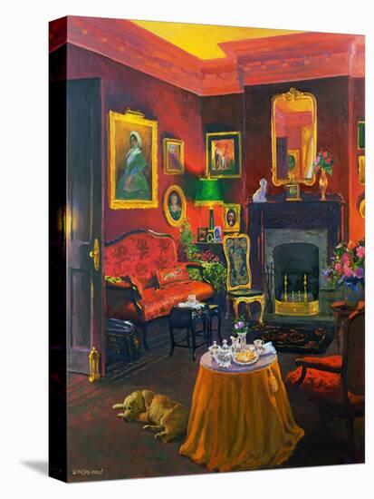 Red Room (Victorian Style) (Oil on Board)-William Ireland-Premier Image Canvas