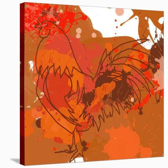 Red Rooster-Irena Orlov-Stretched Canvas