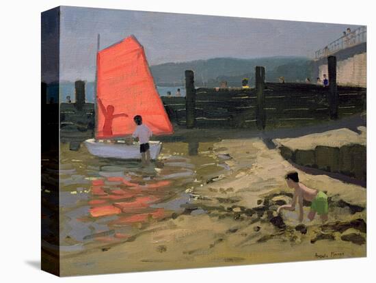 Red Sail, Isle of Wight-Andrew Macara-Premier Image Canvas