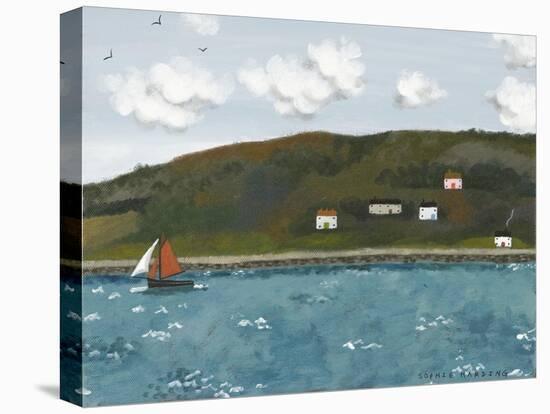 Red Sails and Houses-Sophie Harding-Premier Image Canvas