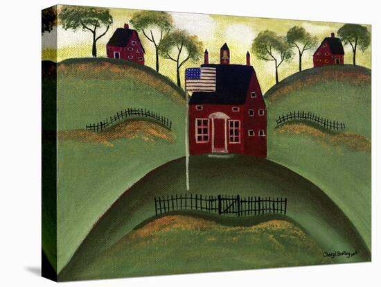 Red School House Barn Cheryl Bartley-Cheryl Bartley-Premier Image Canvas