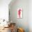 Red Seahorse-null-Stretched Canvas displayed on a wall