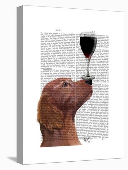 Red Setter Dog Au Vin-Fab Funky-Stretched Canvas