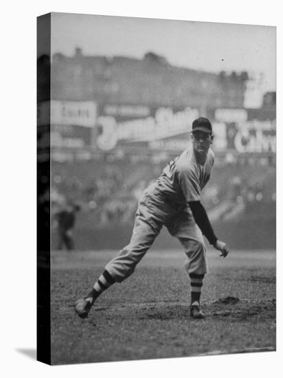 Red Sox Dave Ferriss Pitching to Yankee Player at Yankee Stadium During Game-Sam Shere-Premier Image Canvas