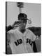 Red Sox Player Ted Williams Suited Up for Playing Baseball-Ralph Morse-Premier Image Canvas