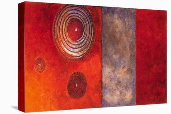 Red Spirals II-Lanie Loreth-Stretched Canvas