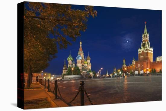 Red Square at Night.-Jon Hicks-Premier Image Canvas