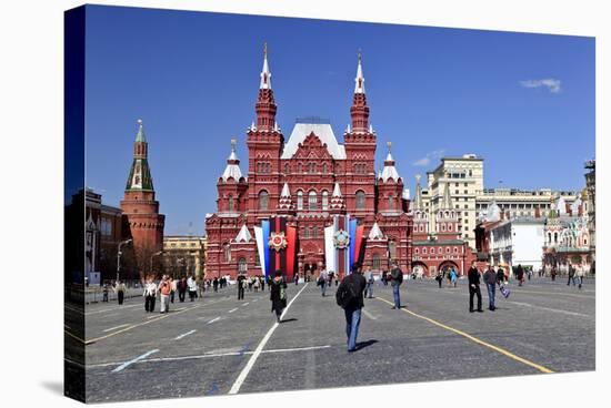 Red Square with State Historical Museum, Moscow, Russia-null-Stretched Canvas