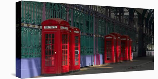 Red Telephone Boxes, Smithfield Market, Smithfield, London-Richard Bryant-Premier Image Canvas