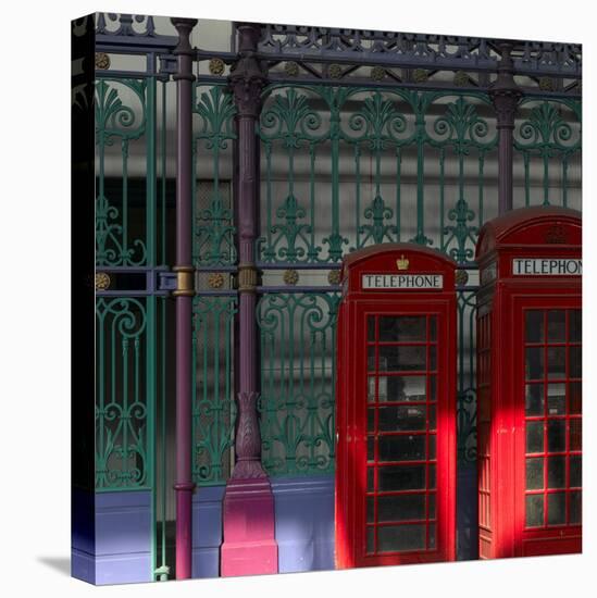 Red Telephone Boxes, Smithfield Market, Smithfield, London-Richard Bryant-Premier Image Canvas