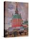 Red Tower in the Trinity Lavra of St. Sergius-Boris Kustodiyev-Premier Image Canvas
