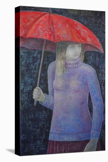 Red Umbrella-Ruth Addinall-Premier Image Canvas