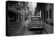 Red Vintage American Car Parked on a Floodlit Street in Havana Centro at Night-Lee Frost-Premier Image Canvas