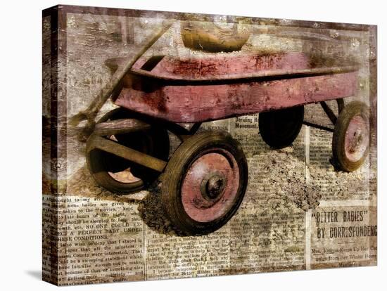 Red Wagon-Mindy Sommers-Premier Image Canvas