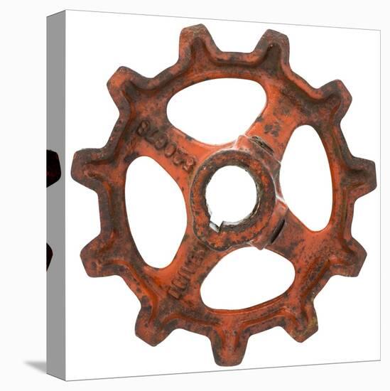 Red Wide Tooth Gear-Retroplanet-Premier Image Canvas