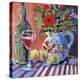 Red Wine and Table-Jane Slivka-Stretched Canvas